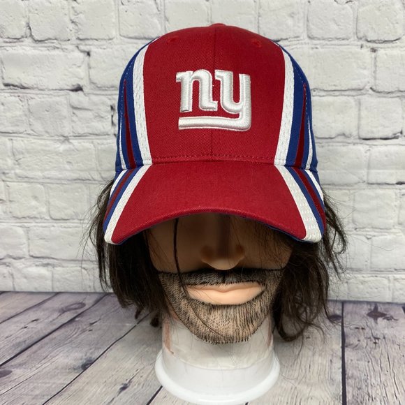 Reebok NY Giants Hat Cap Youth Strap Back Red White Blue Team Apparel One Size - Picture 1 of 10